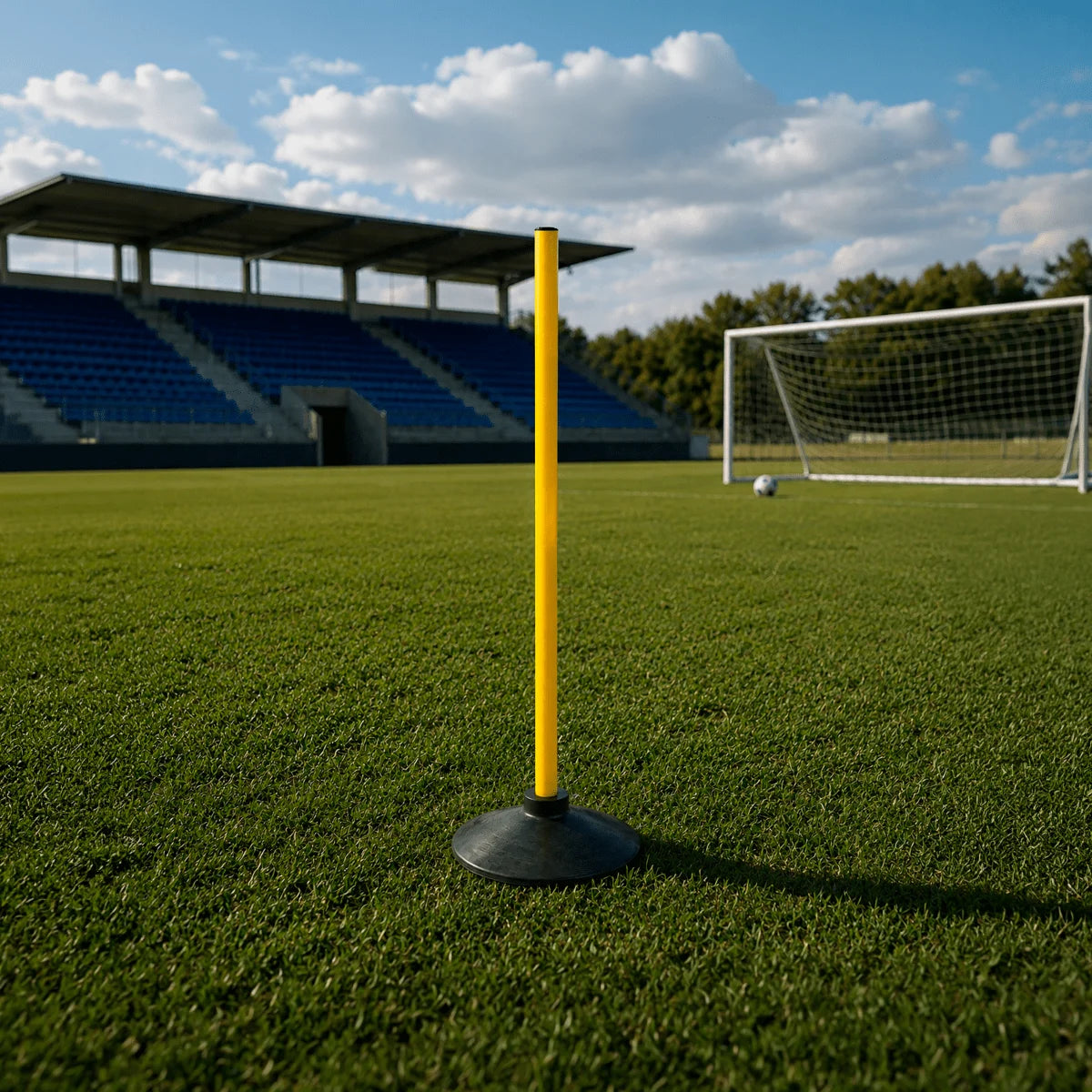Base de borracha preta para balizas Pista e Campo