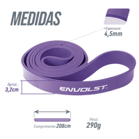 Superband resistência forte (cor roxo) 3,2cm Pista e Campo