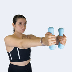 Conjunto 6 Halteres Neoprene 1, 2 e 3kg e Suporte Envolst