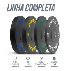 Kit 100kg Anilhas Olímpicas Bumpers Padrão IWF Envolst