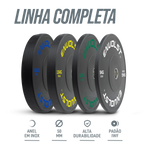 Kit 100kg Anilhas Olímpicas Bumpers Padrão IWF Envolst