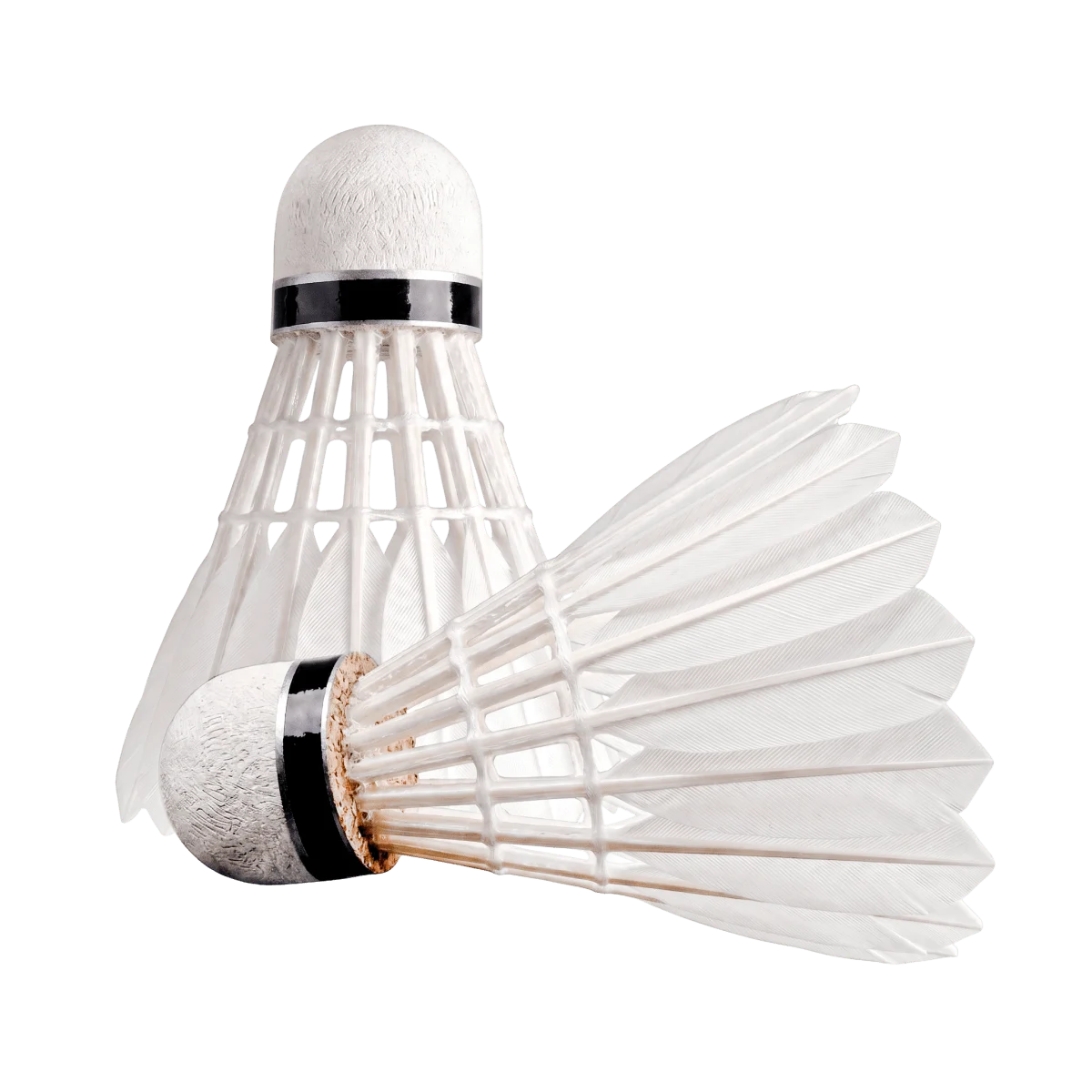 Peteca/volante de badminton com penas Vinex - cnj com 10 und