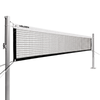 Rede oficial de voleibol com fio 2mm dimensões 9,75m (L) x 1,00m (A) com 04 faixas de vinil Velden