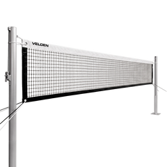 Rede oficial de voleibol com fio 2mm dimensões 9,75m (L) x 1,00m (A) com 04 faixas de vinil Velden