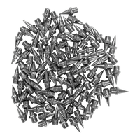 50 / 100 pregos para sapatilha de atletismo de aço 9,5mm Pirâmide base hexagonal Pista e campo