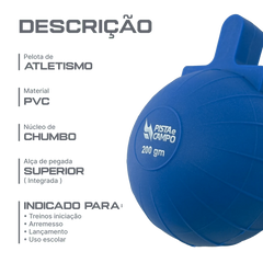 Pelota de PVC 200g Pista e Campo