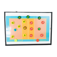 Prancheta tática magnética com caneta para treinamento de voleibol Pista e Campo - Modelo pasta preta
