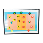 Prancheta tática magnética com caneta para treinamento de voleibol Pista e Campo - Modelo pasta preta