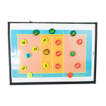Prancheta tática magnética com caneta para treinamento de voleibol Pista e Campo - Modelo pasta preta