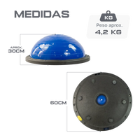 Meia Bola Bosu Ball com alças Pista e Campo