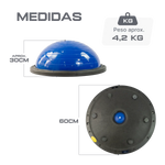 Meia Bola Bosu Ball com alças Pista e Campo
