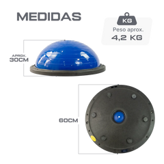 Meia Bola Bosu Ball com alças Pista e Campo