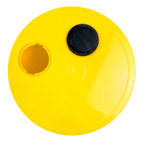 Baliza (slalom) com base de plástico Velden - cnj com 5 und - com bolsa - Amarelo