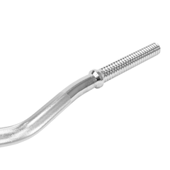 Barra de Musculação W 1,20m Maciça 28mm com Rosca Envolst