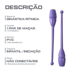 Maças de ginástica rítmica infantil 38~40cm Pista e Campo - Rosa