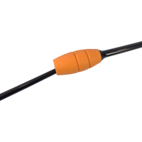 Maça oficial ginástica rítmica adulto 45cm conectável Pista e Campo - Preto e Laranja