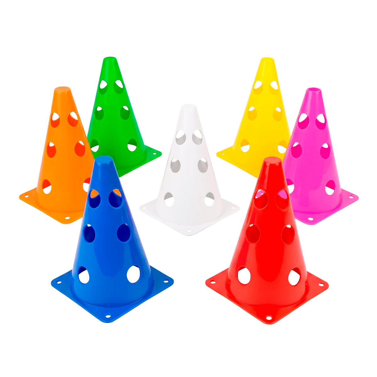 Cone Furado de sinalização de plástico 23cm Pista e Campo - Verde