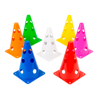 Cone Furado de sinalização de plástico 23cm Pista e Campo - Verde