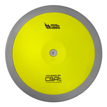 Disco de atletismo de aço e ABS 2Kg Powered by CBAt