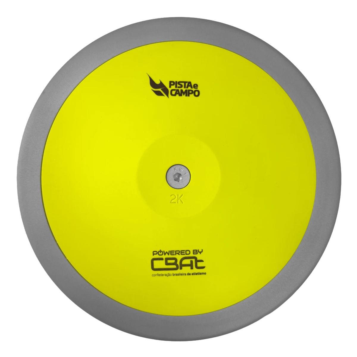 Disco de atletismo de aço e ABS 2Kg Powered by CBAt