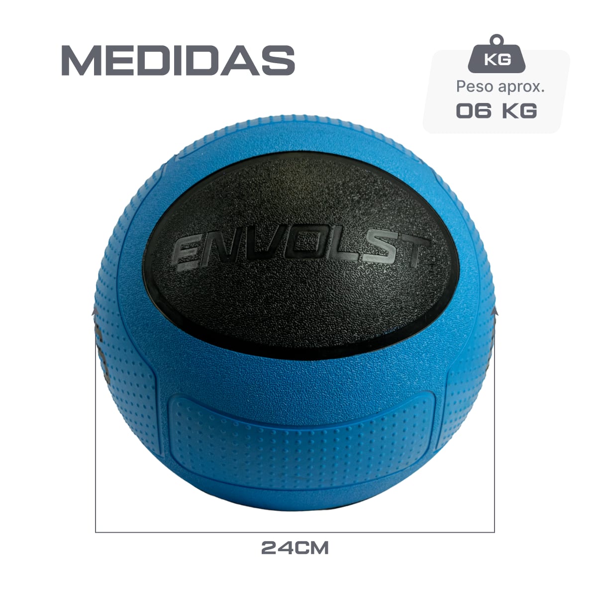 Medicine Ball 6kg com Quique Envolst para Alto Desempenho