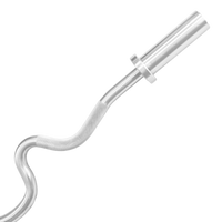 Barra W Super Curl Olímpica 1,20 m Hard Chrome Envolst