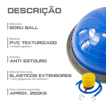 Meia Bola Bosu Ball com alças Pista e Campo