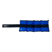 Tornozeleira caneleira em vinilona azul profissional 8kg Envolst - par
