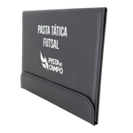 Prancheta tática magnética com caneta para treinamento de futsal Pista e Campo - Modelo pasta preta