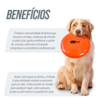 Frisbee de plástico macio  soft para recreação Neofun Laranja
