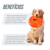 Frisbee de plástico macio  soft para recreação Neofun Laranja