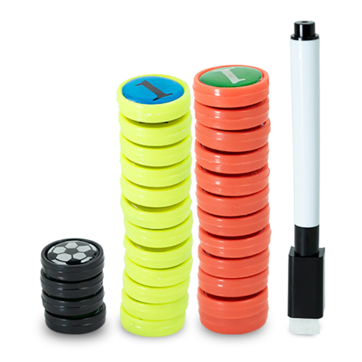 Prancheta tática magnética com caneta para treinamento de futebol Pista e Campo - Modelo pasta preta