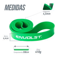 Superband resistência super forte (cor verde) 4,4cm Pista e Campo