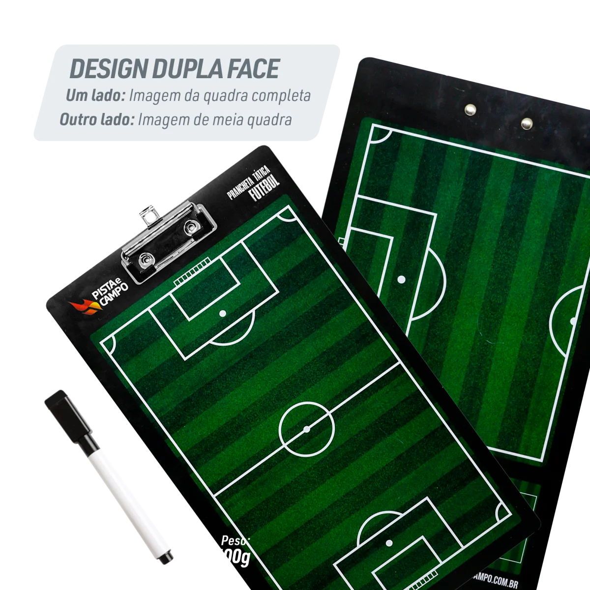 Prancheta tática magnética com caneta para treinamento de futebol Pista e Campo