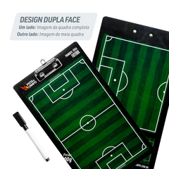 Prancheta tática magnética com caneta para treinamento de futebol Pista e Campo
