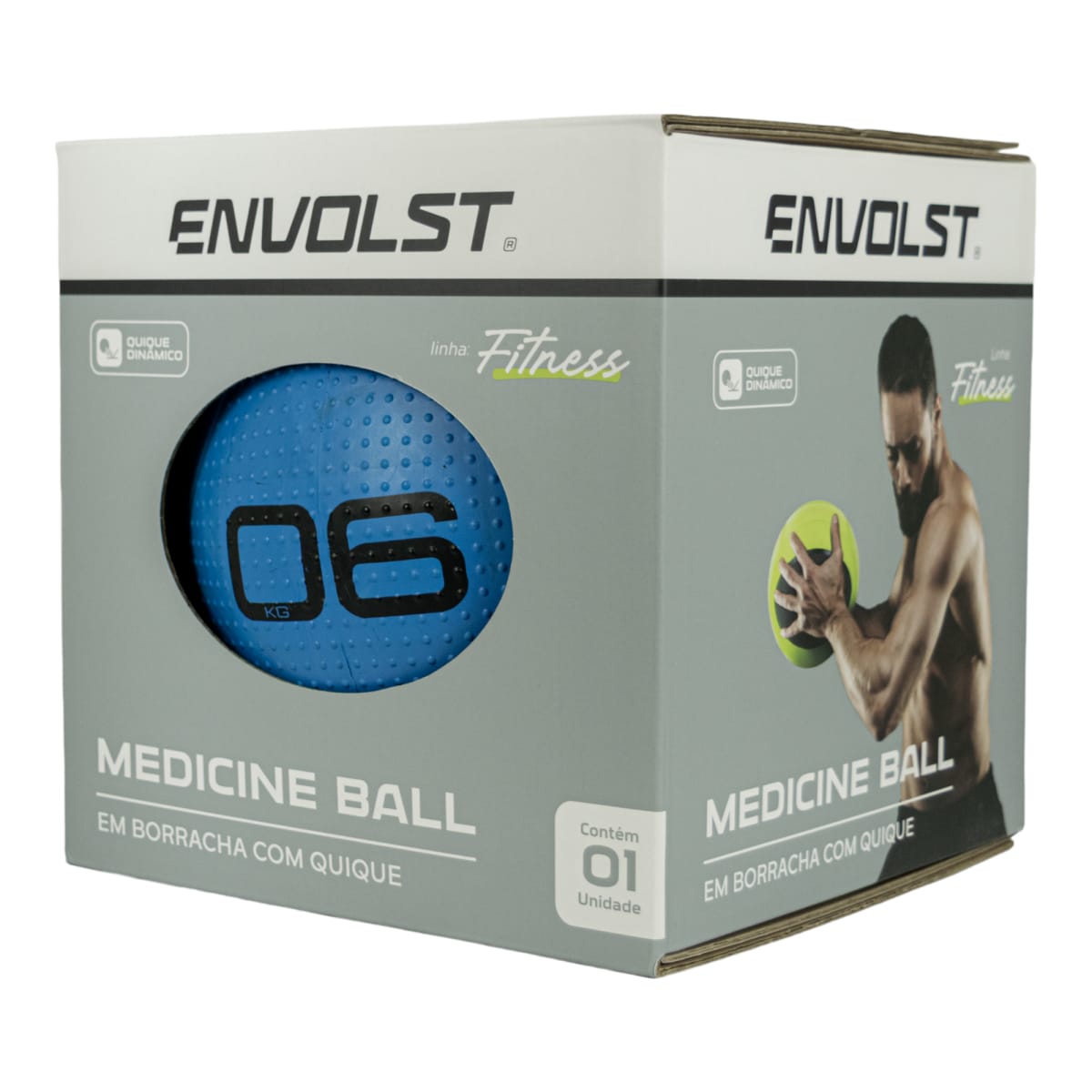 Medicine Ball 6kg com Quique Envolst para Alto Desempenho