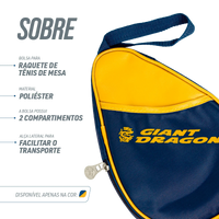 Capa bolsa para 1 raquete de tênis de mesa Giant Dragon