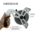 Trena de aço de 50m profissional Vinex