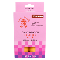 Bolinha de tênis de mesa 2 estrelas Gold Giant Dragon - cnj com 6 und - BRANCA