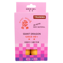 Bolinha de tênis de mesa 2 estrelas Gold Giant Dragon - cnj com 6 und - BRANCA