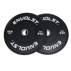 Anilha Olímpica Bumper para Crossfit e LPO 10Lb Envolst