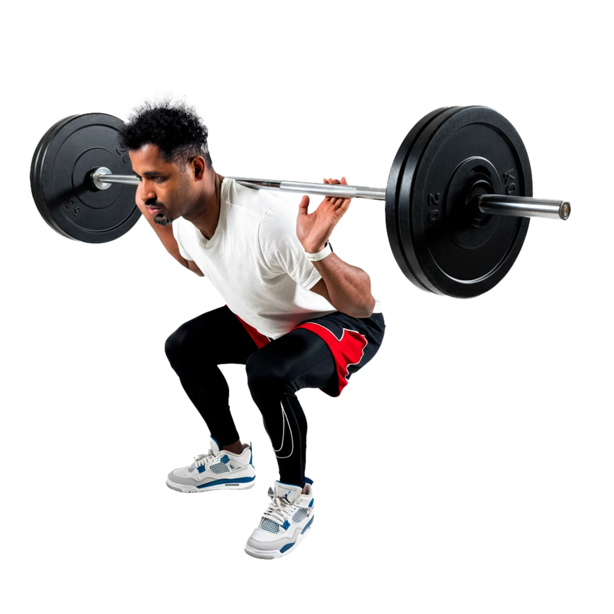 Barra de Musculação Reta 2,00m Maciça 28mm e Presilhas Envolst