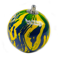 Martelo de atletismo de aço 5,00Kg 100mm ATE Pintura Especial Brasil WA-IAAF - com cabo e empunhadura