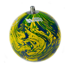 Martelo de atletismo de aço 5,00Kg 100mm ATE Pintura Especial Brasil WA-IAAF - com cabo e empunhadura