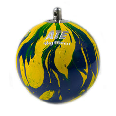 Martelo de atletismo de aço 4,00Kg 95mm ATE Pintura Especial Brasil WA-IAAF - com cabo e empunhadura