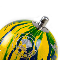 Martelo de atletismo de aço 7,26Kg 110mm ATE Pintura Especial Brasil WA-IAAF - com cabo e empunhadura