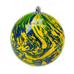 Martelo de atletismo de aço 7,26Kg 110mm ATE Pintura Especial Brasil WA-IAAF - com cabo e empunhadura