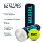 Bolas de Tênis Teloon Championship ITF tubo com 3 un.