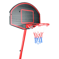 Tabela de basquete infantil móvel com poste, quadro plástico e aro Pista e Campo