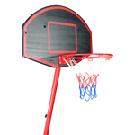 Tabela de basquete infantil móvel com poste, quadro plástico e aro Pista e Campo